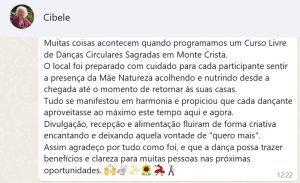 Monte Crista - Espaço de Vivência - Reserva de Data - Depoimento Cibele